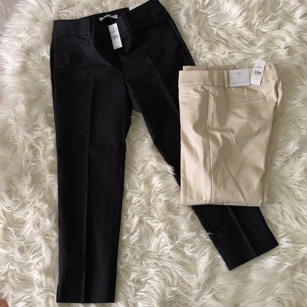 NWT LOFT Cropped Riviera Pants Bundle, Size 2